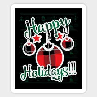 Happy Holidays Ornaments Magnet